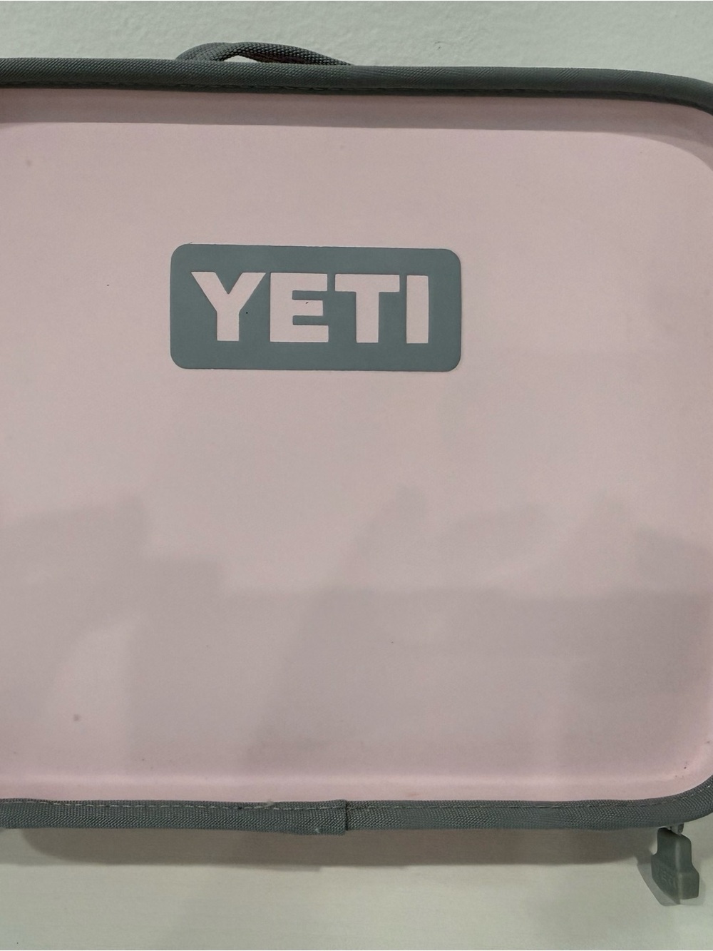 Yeti Pale Pink Soft Carry Case with Gray Handle